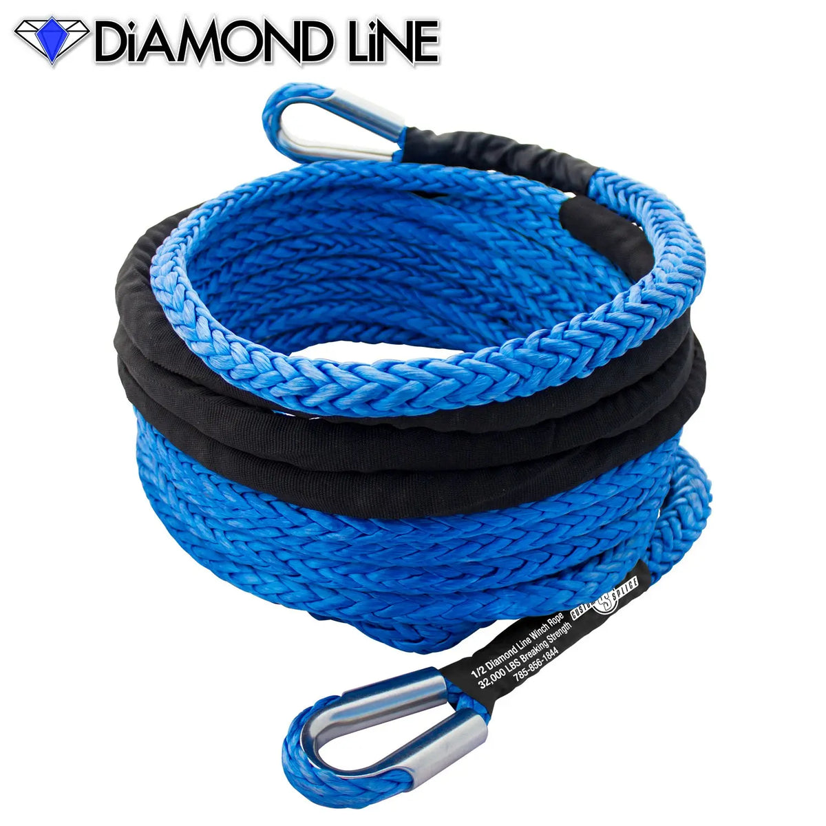 1/2" Extension - Diamond Line Winch Rope Custom Splice - Diamond Line