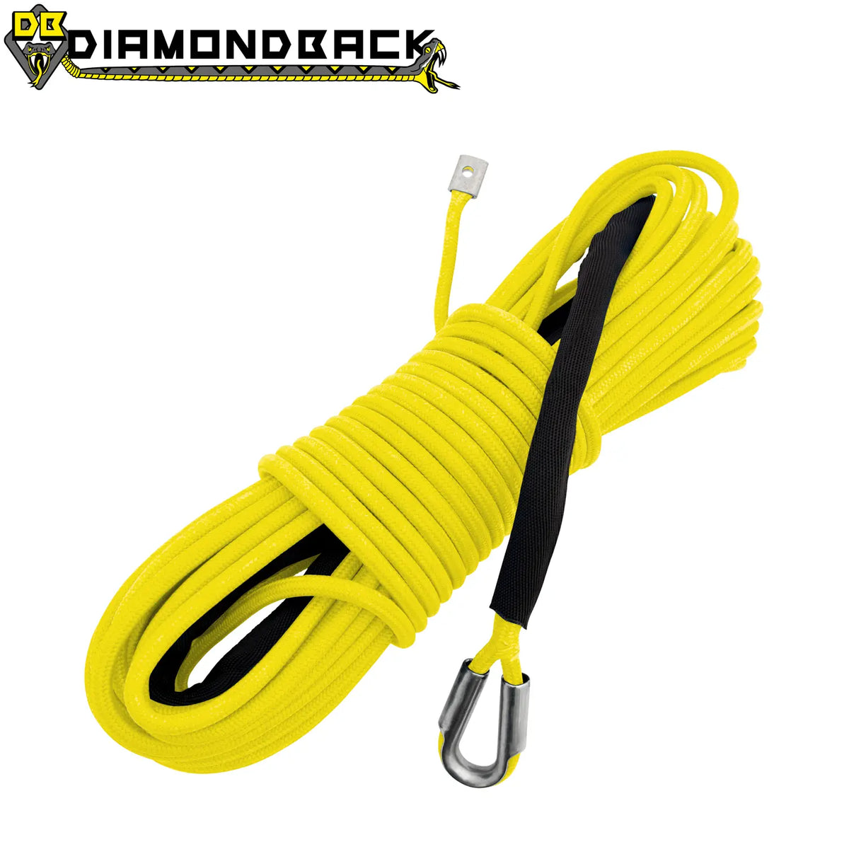 1/4" X 55' and 40' Diamondback Mainline Winch Rope Custom Splice