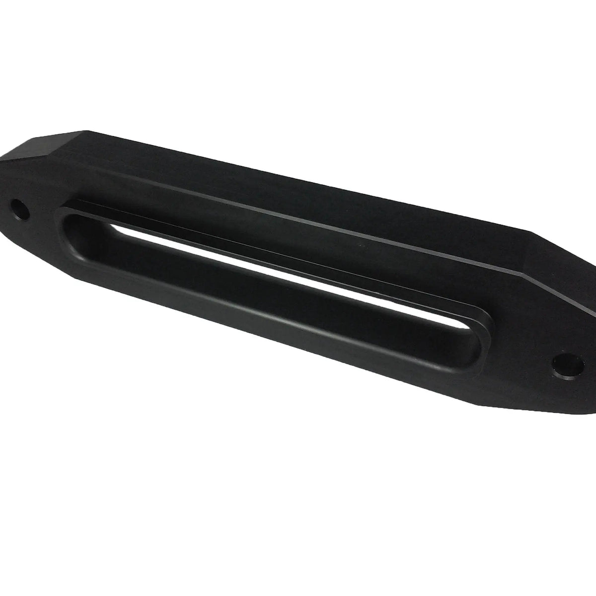 Black 10" Double Thick Fairlead with Large Radii and Liner, for Synthetic Winch Rope.