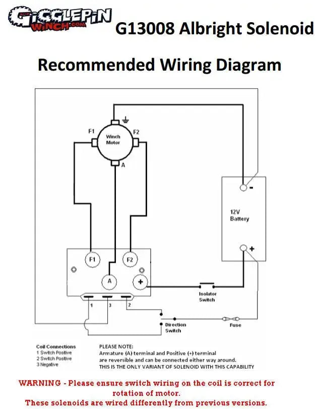 12V Pro-Series Albright Contactor Solenoid Replacement - Pro 100  Custom Splice