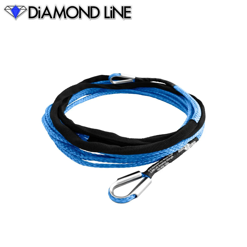 3/16" Extension - Diamond Line Winch Rope Custom Splice - Diamond Line