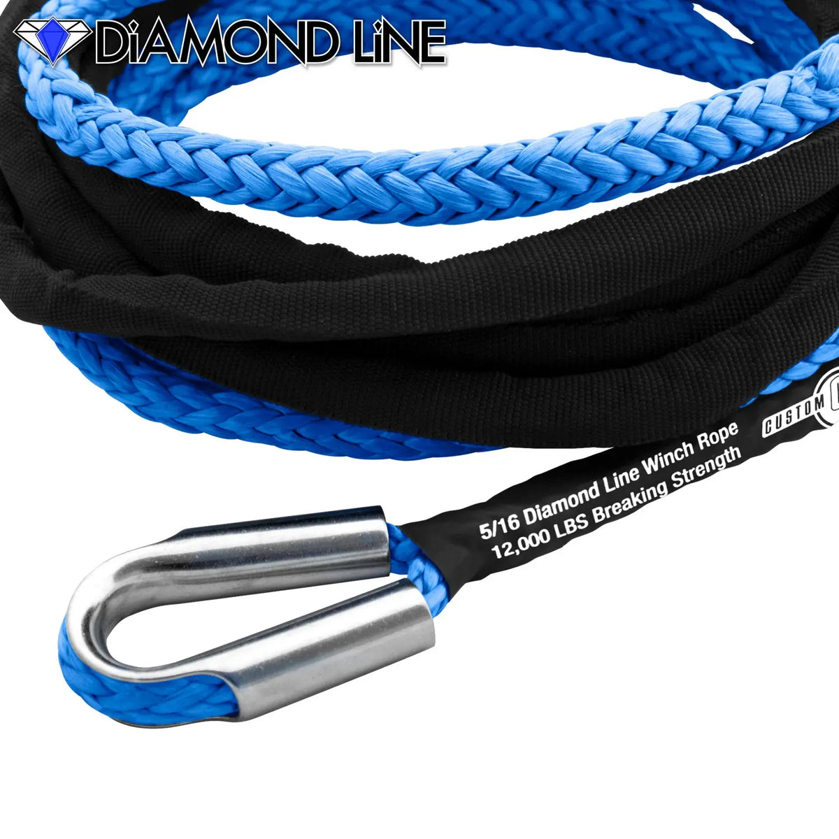 5/16" Extension - Diamond Line Winch Rope Custom Splice - Diamond Line