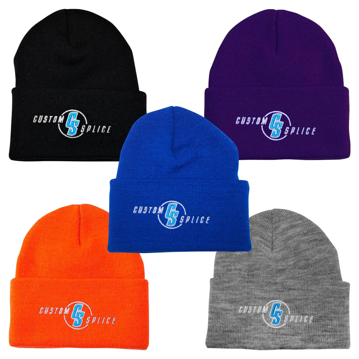 Custom Splice Embroidered Beanie Custom Splice