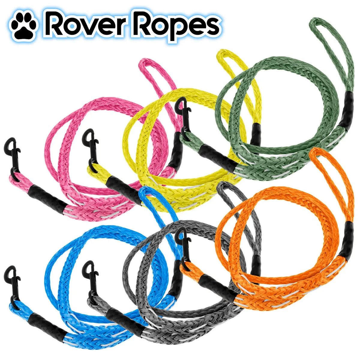 Rover Ropes - Winch Rope Dog Leash Custom Splice