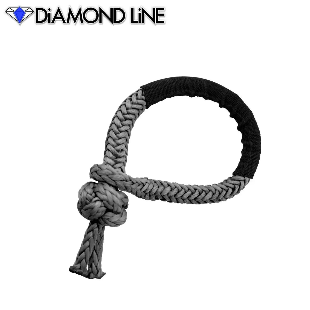 Soft Shackle - Diamond Line Synthetic Winch Rope 7-16-x-7-Gray Custom Splice