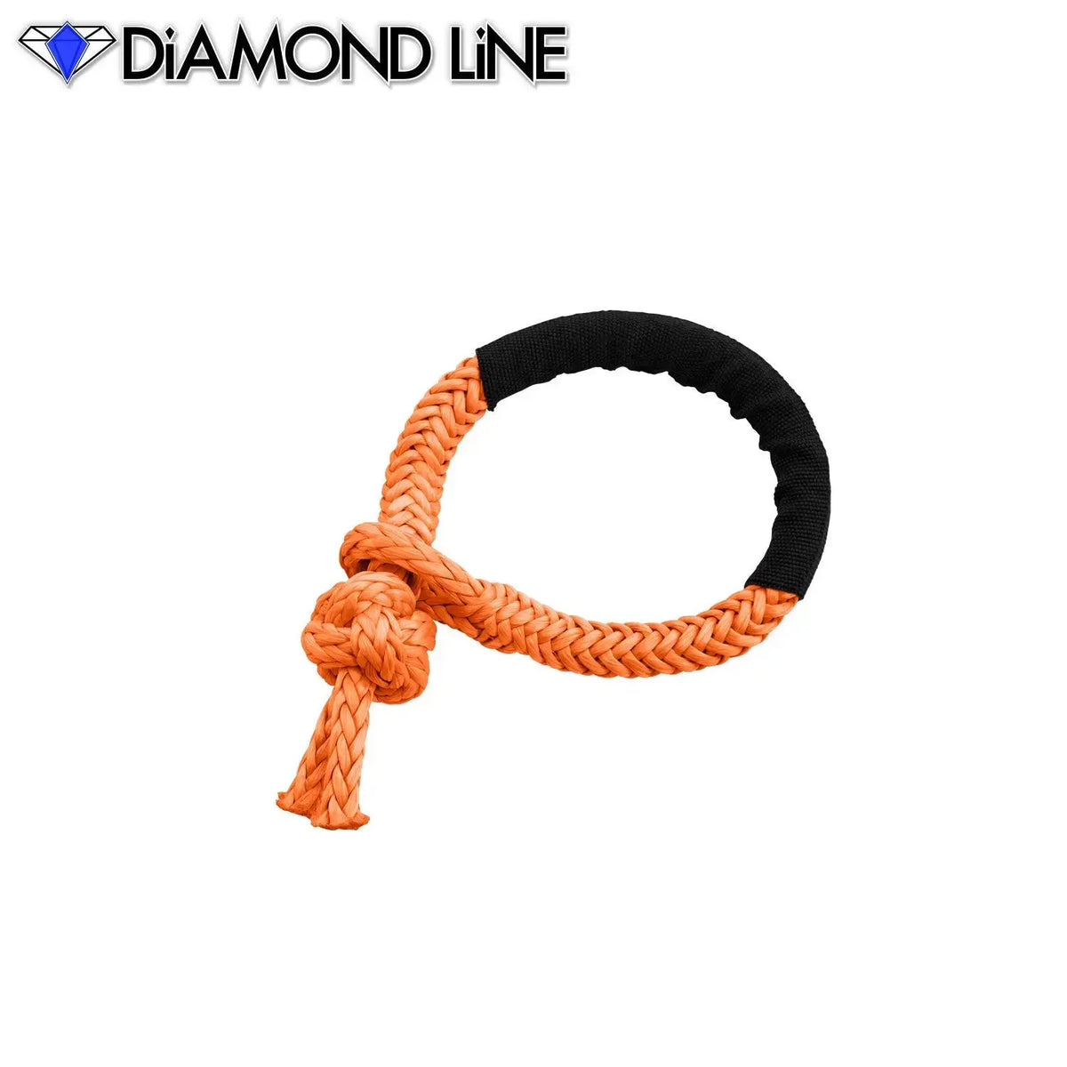 Soft Shackle - Diamond Line Synthetic Winch Rope 3-8-x-6-Orange Custom Splice