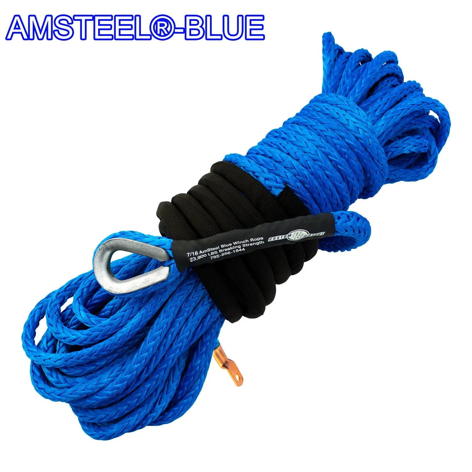 AmSteel® Blue Synthetic Winch Rope – Custom Splice