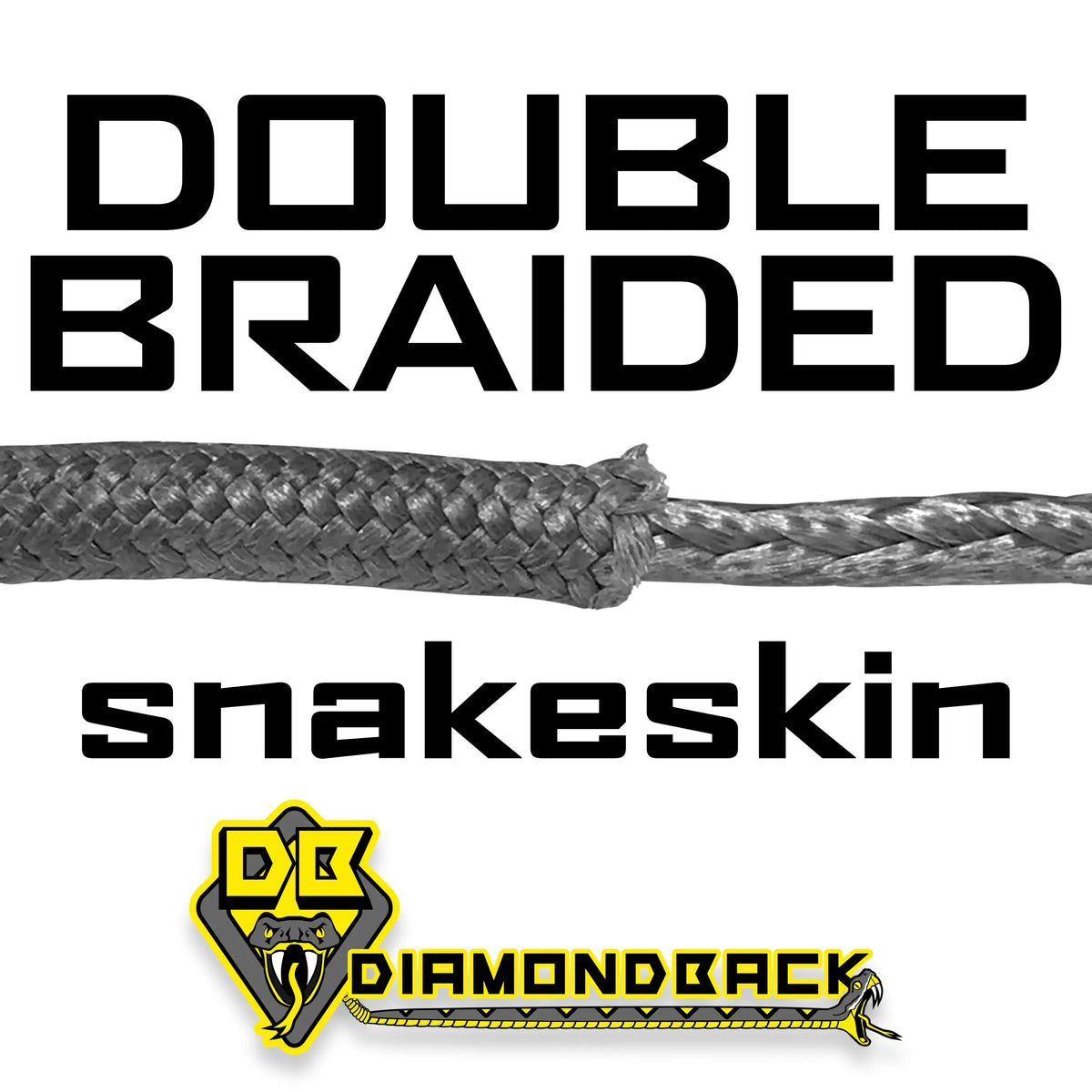 1/4" X 55' and 40' Diamondback Mainline Winch Rope Custom Splice
