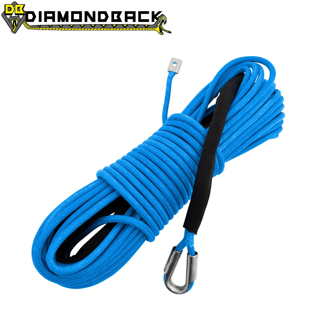 1/4" X 55' and 40' Diamondback Mainline Winch Rope Custom Splice