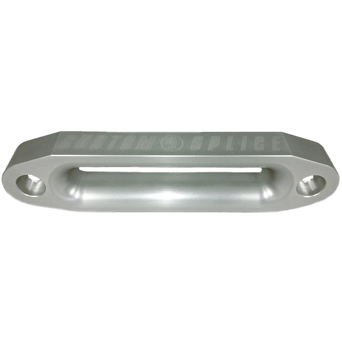 Silver 10" Double Thick Hawse Fairlead with Large Inside Radii for Synthetic Winch Rope.