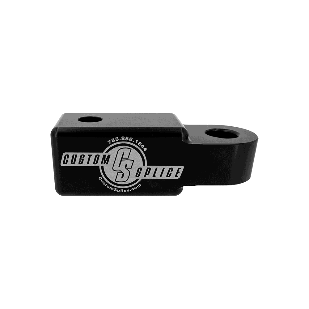 2" Hitch Receiver Shackle Adapter Black-No-Hitch-Pin.-I-already-have-a-5-8-inch-hitc Custom Splice