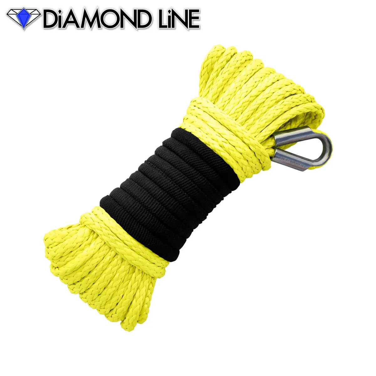 3/16" x 50' Diamond Line Winch Rope Mainline - Yellow.