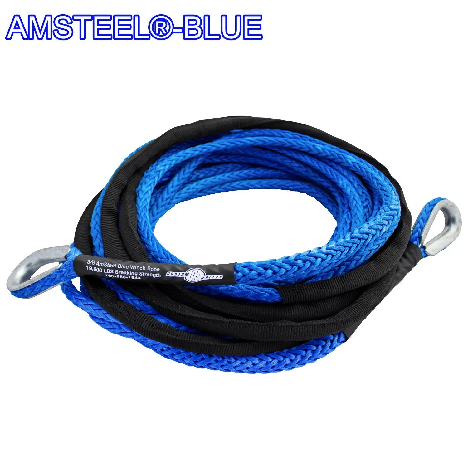 AmSteel® Blue Synthetic Winch Rope – Custom Splice