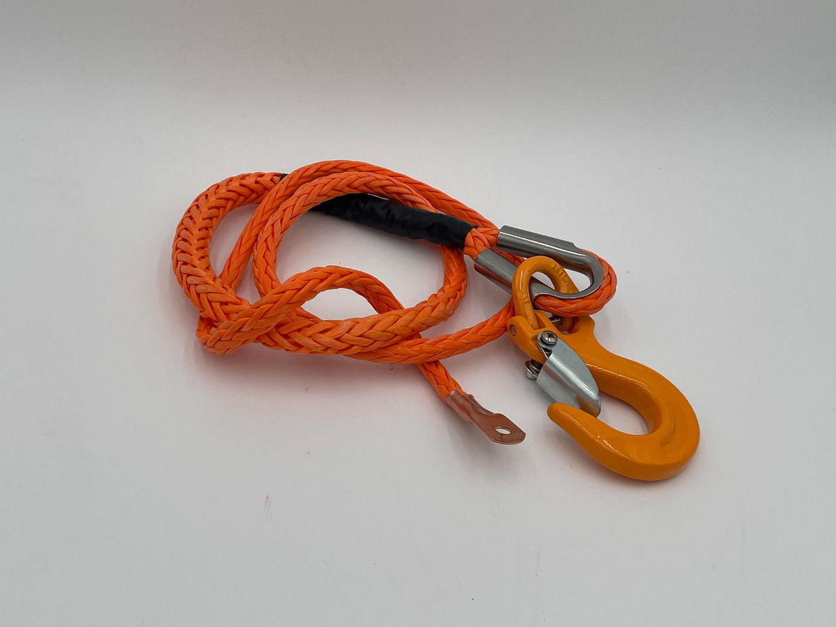 Orange Poser Rope 3/8x5 foot with Hook