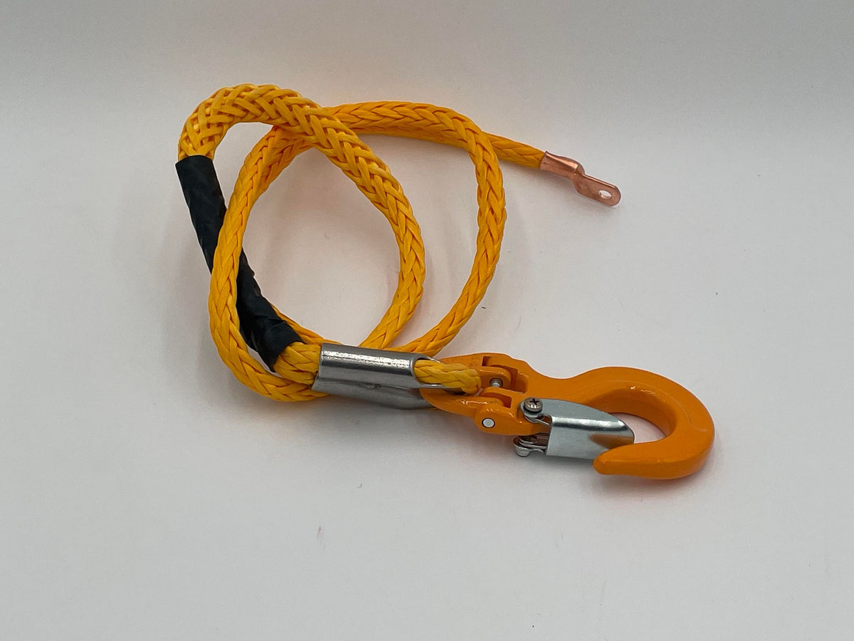 Yellow Poser Rope 3/8x5 foot with Hook