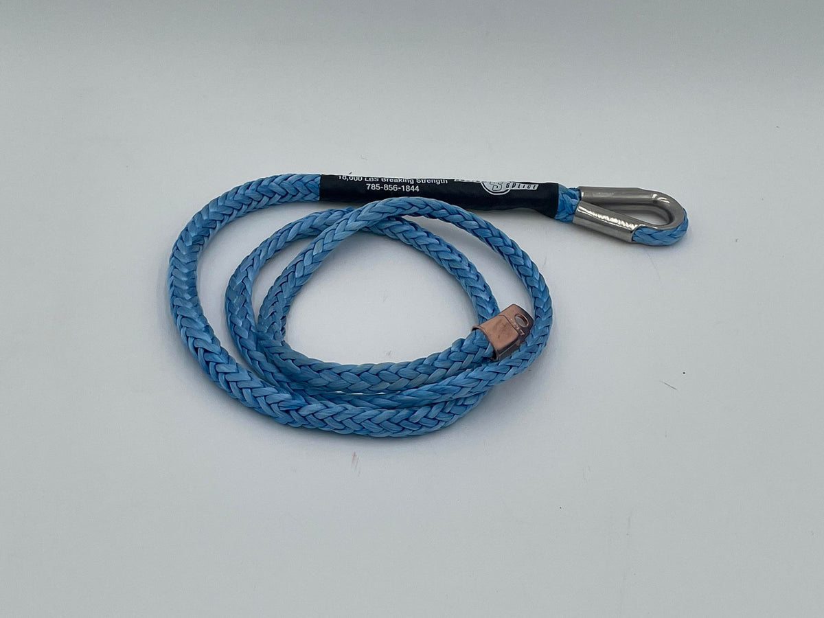 Blue Poser Rope 3/8x5 foot without Hook