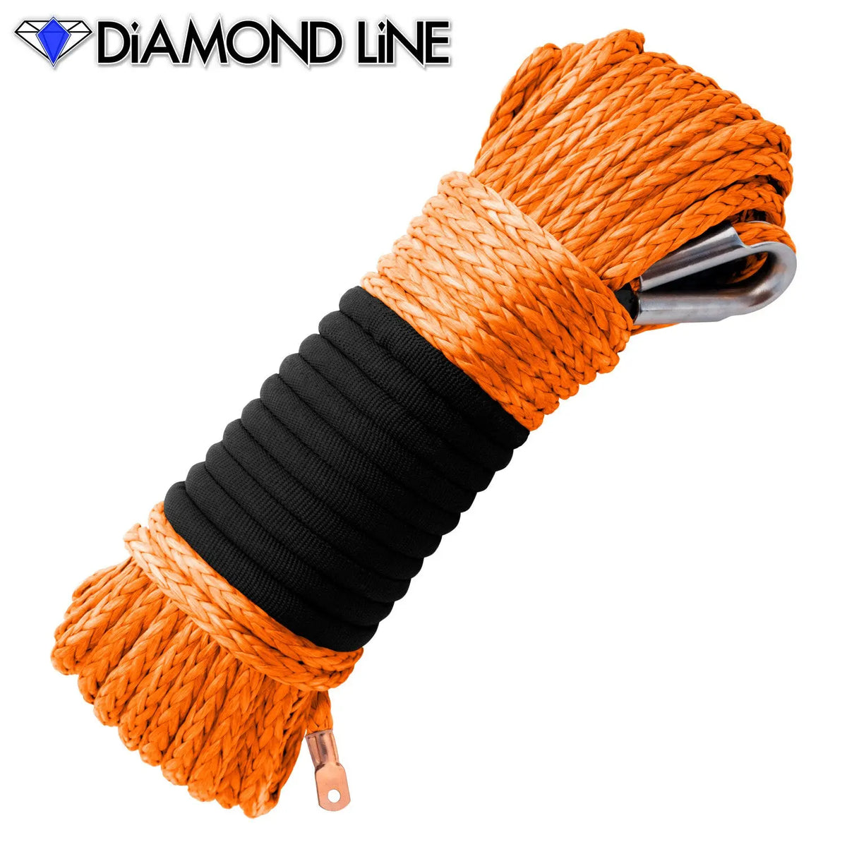 5/16" Diamond Line Winch Rope Mainline - Orange. 