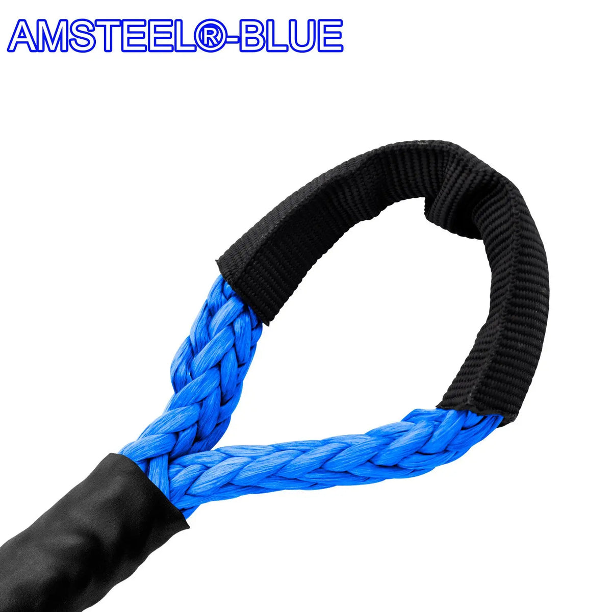 5/16 x 35 foot Main Line Winch Rope - AmSteel®Blue Custom Splice - AmSteel Blue