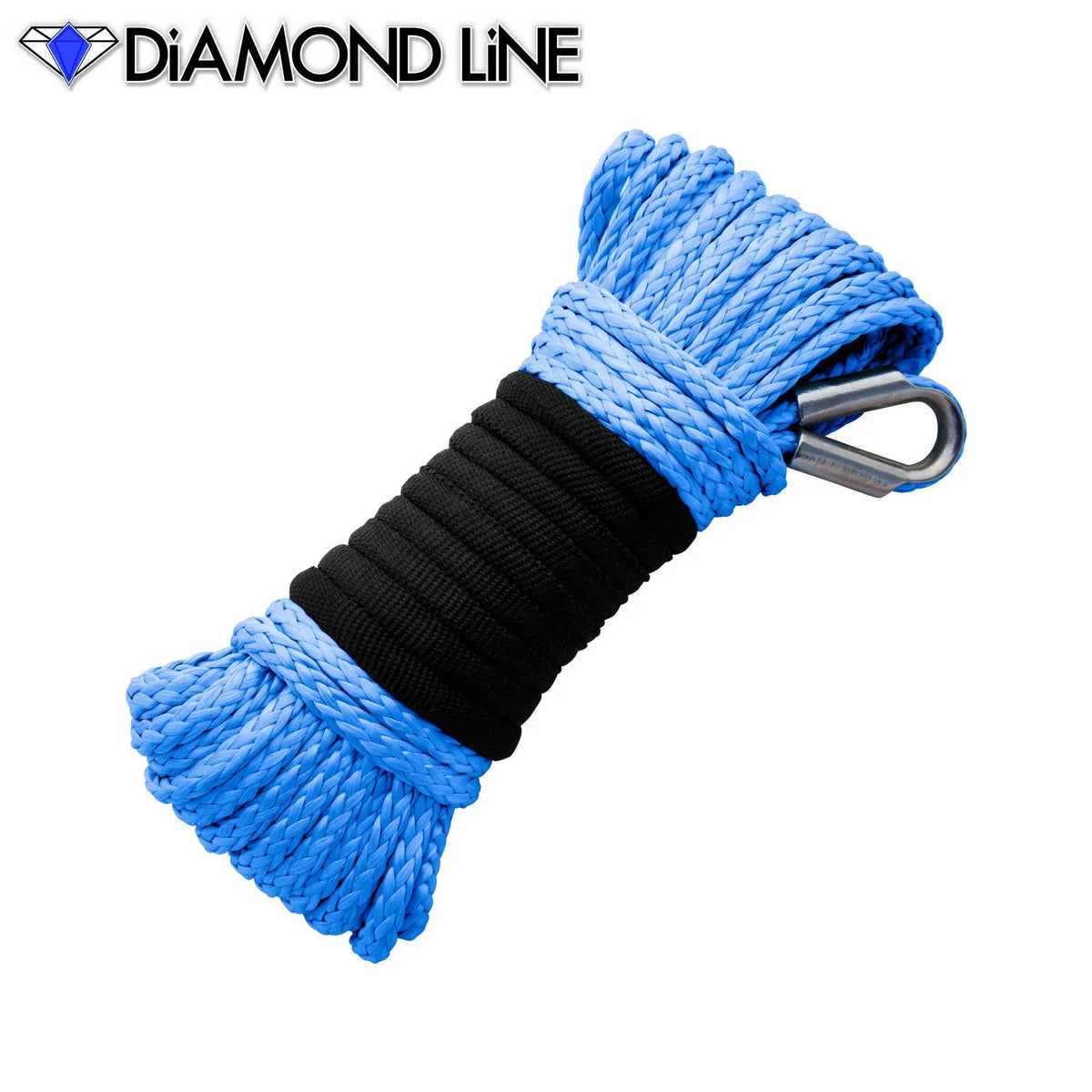 3/16" x 50' Diamond Line Winch Rope Mainline - Blue.