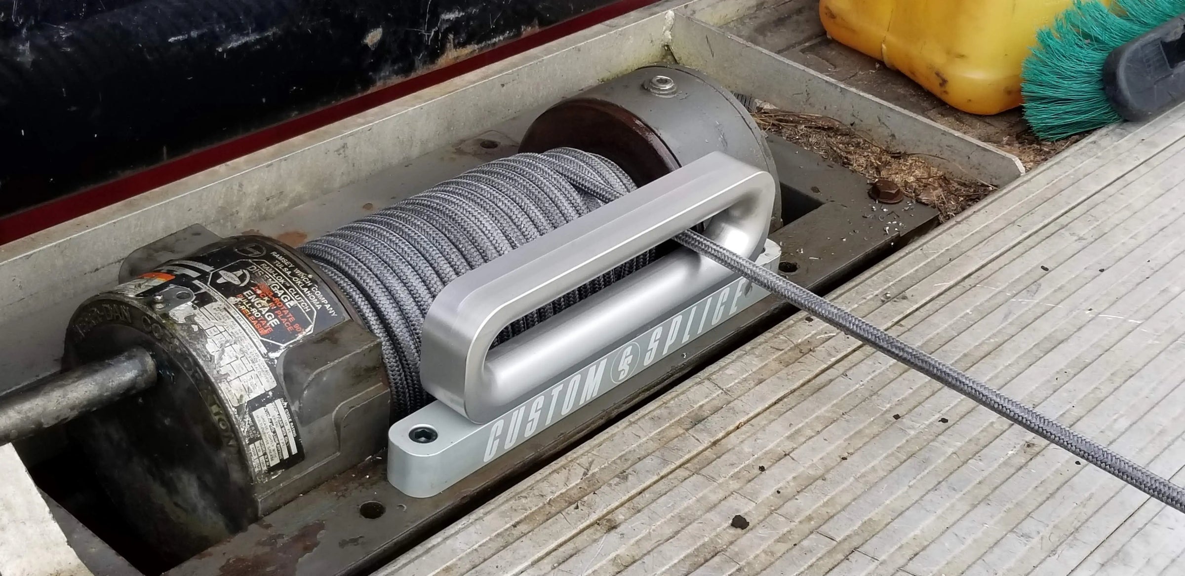 Jerr-Dan Rollback Wrecker Fairlead For Synthetic Winch Rope - Custom ...