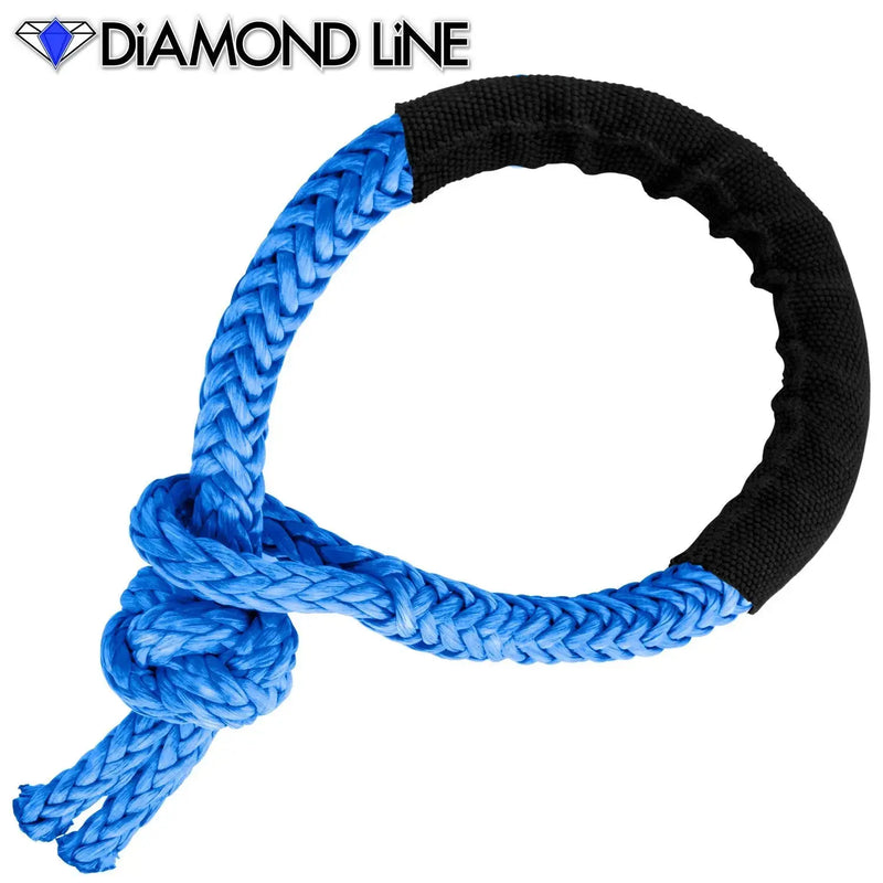 Soft Shackle - Diamond Line Synthetic Winch Rope 5-8-x-8-Blue Custom Splice