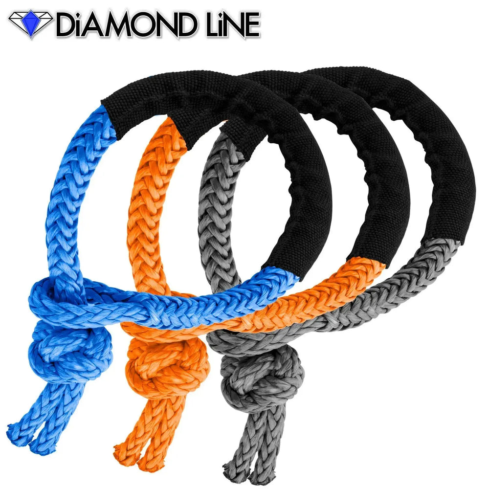 Soft Shackle Diamond Line Synthetic Winch Rope - Custom Splice