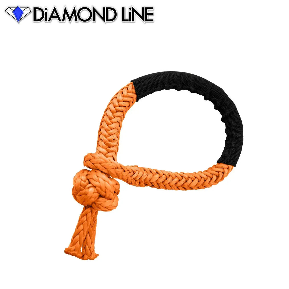 Soft Shackle - Diamond Line Synthetic Winch Rope 7-16-x-7-Orange Custom Splice