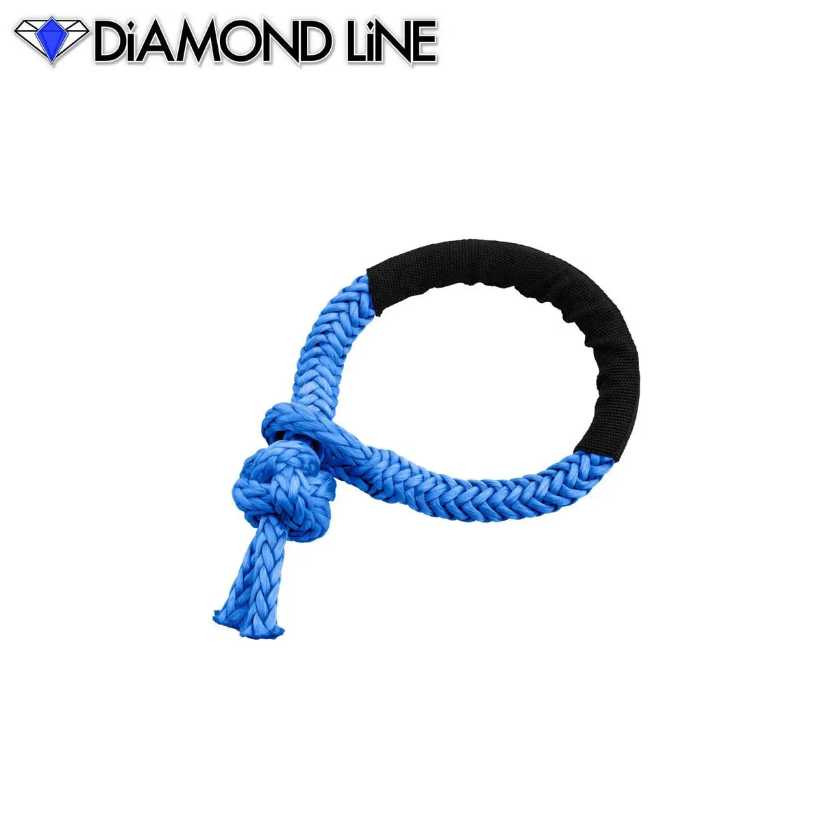 Soft Shackle - Diamond Line Synthetic Winch Rope 3-8-x-6-Blue Custom Splice