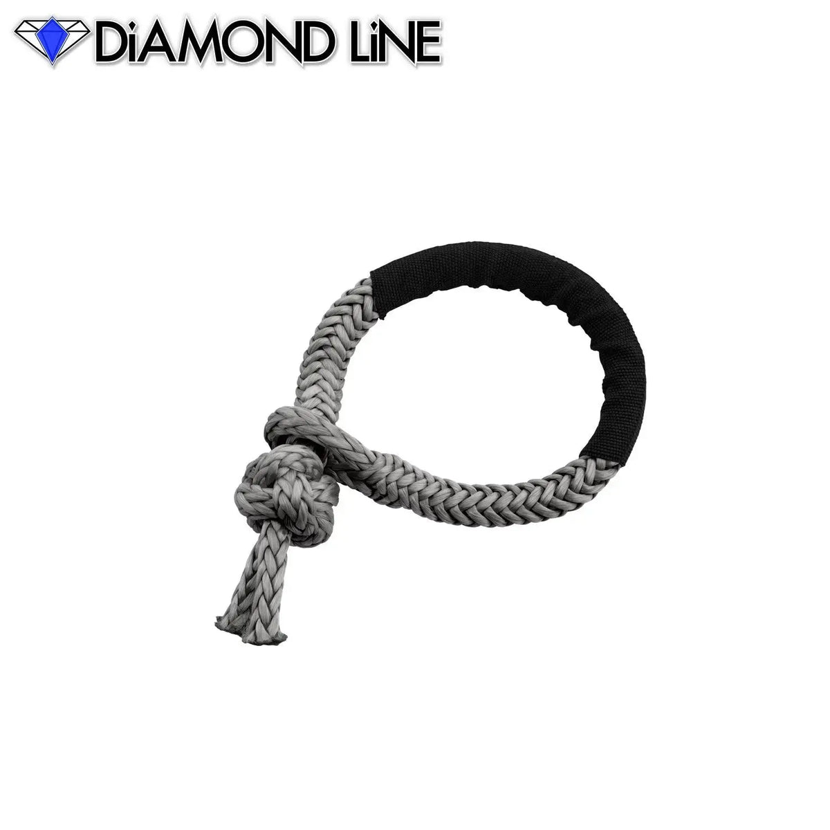 Soft Shackle - Diamond Line Synthetic Winch Rope 3-8-x-6-Gray Custom Splice