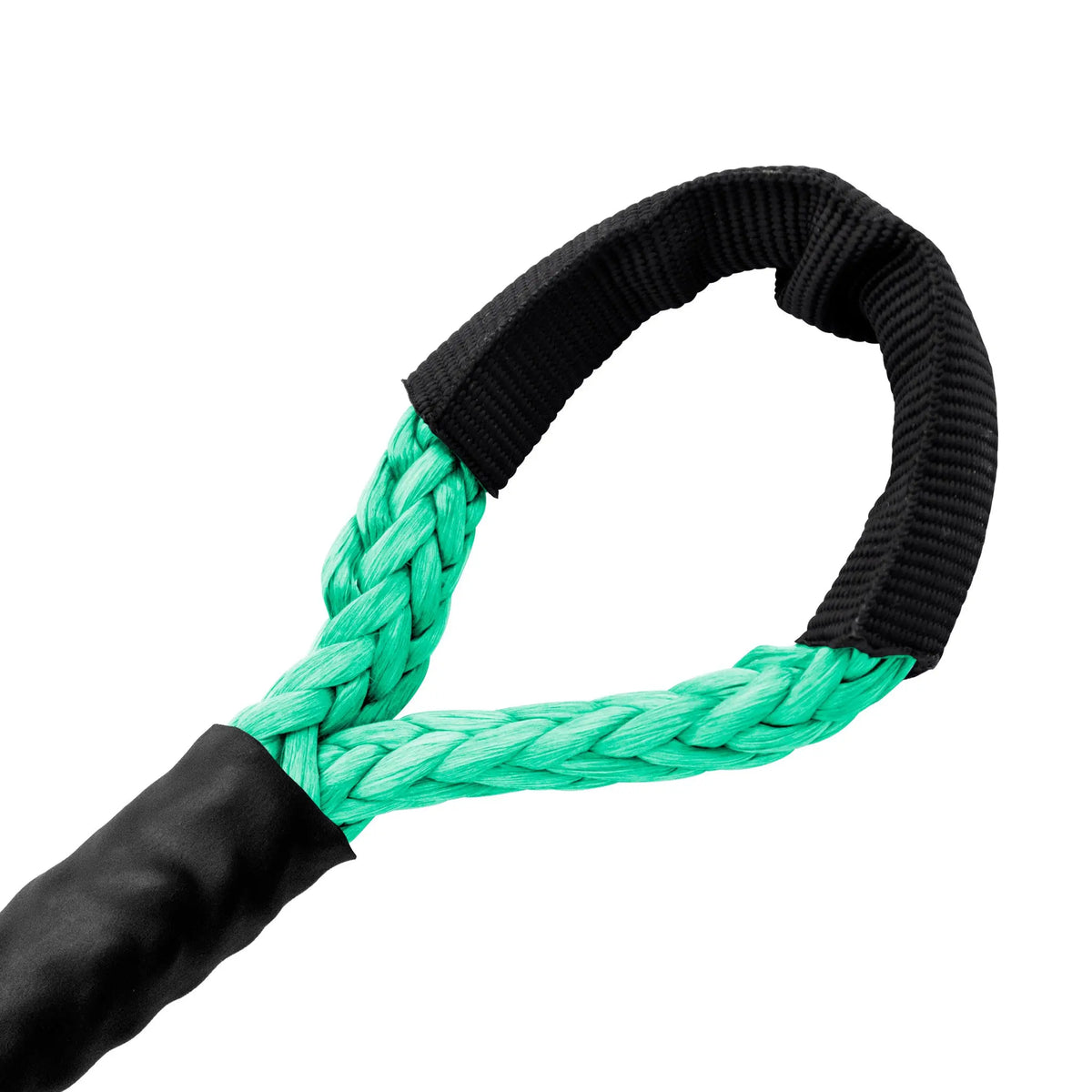1/4 Diamond Synthetic Winch Rope Soft Eye - Teal Green.