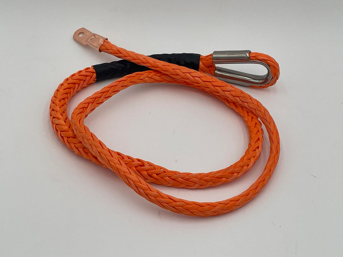 Orange Poser Rope 3/8x5 foot without Hook